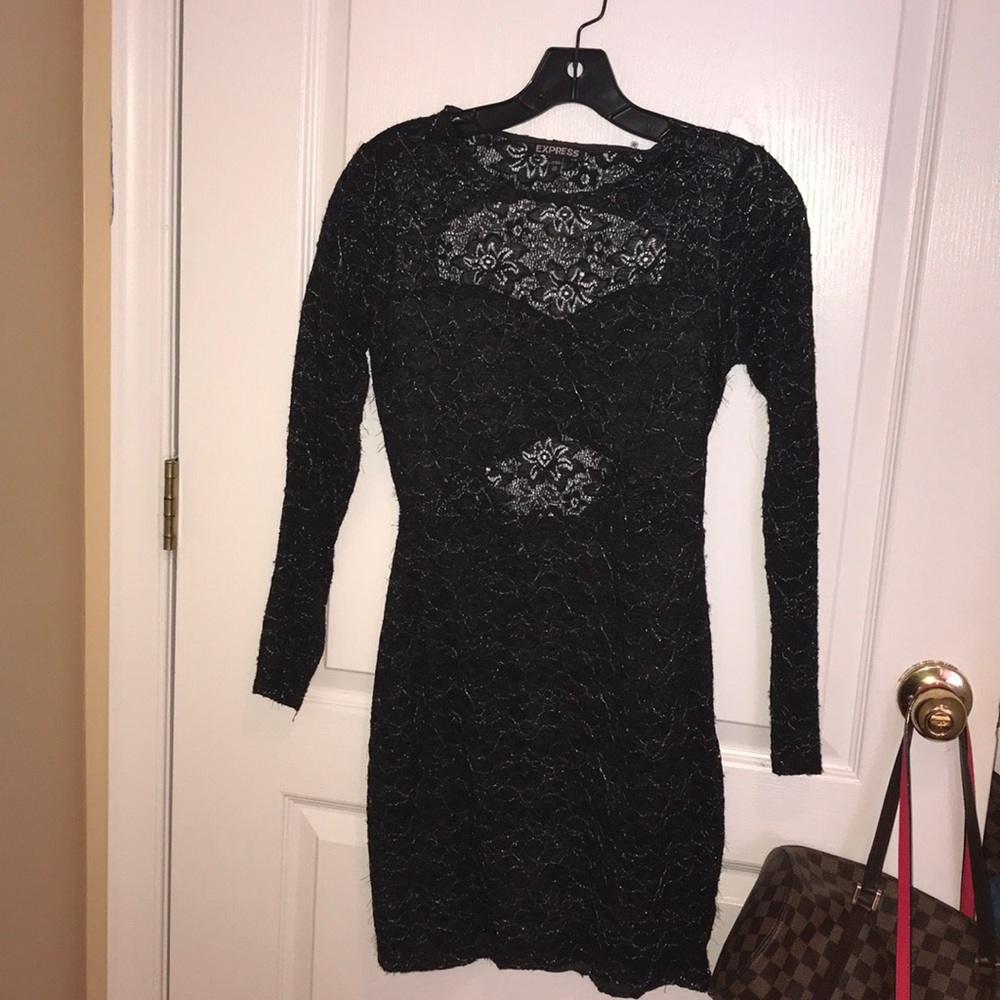 Express open back dress